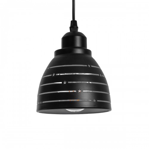 GLOBOSTAR® COOLIE 01483 Μοντέρνο Κρεμαστό Φωτιστικό Οροφής με Ντουί 1 x E27 AC 220-240V IP20 - Μαύρο & Ασημί - Μ12.5 x Π12.5 x Υ11.5cm GLOBOSTAR® COOLIE 01483 Μοντέρνο Κρεμαστό Φωτιστικό Οροφής με Ντουί 1 x E27 AC 220-240V IP20 - Μαύρο & Ασημί - Μ12.5 x Π12.5 x Υ11.5cm