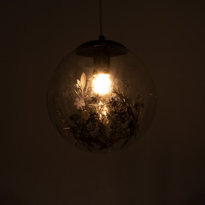 GLOBOSTAR® HARPER 01512 Μοντέρνο Κρεμαστό Φωτιστικό Οροφής με Ντουί 1 x E27 AC 220-240V IP20 - Διάφανο & Μαύρο - Μ25 x Π25 x Υ30cm GLOBOSTAR® HARPER 01512 Μοντέρνο Κρεμαστό Φωτιστικό Οροφής με Ντουί 1 x E27 AC 220-240V IP20 - Διάφανο & Μαύρο - Μ25 x Π25 x Υ30cm