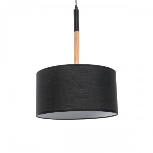 GloboStar® BRONX 01517 Μοντέρνο Κρεμαστό Φωτιστικό Οροφής Μονόφωτο 1 x E27 Μεταλλικό με Μαύρο Καπέλο Φ35 x Y50cm Διακόσμηση - Φωτισμός - Χαλιά