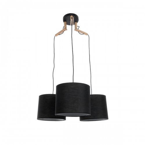 GLOBOSTAR® RAMSON 01525 Μοντέρνο Κρεμαστό Φωτιστικό Οροφής με Ντουί 3 x E27 AC 220-240V IP20 - Μαύρο & Μπεζ - Μ65 x Π65 x Υ20cm GLOBOSTAR® RAMSON 01525 Μοντέρνο Κρεμαστό Φωτιστικό Οροφής με Ντουί 3 x E27 AC 220-240V IP20 - Μαύρο & Μπεζ - Μ65 x Π65 x Υ20cm