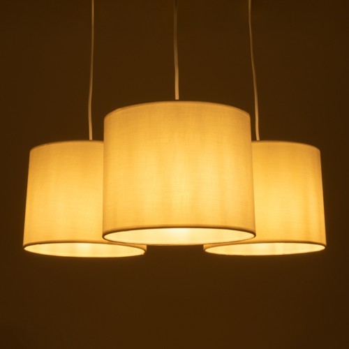 GLOBOSTAR® RAMSON 01526 Μοντέρνο Κρεμαστό Φωτιστικό Οροφής με Ντουί 3 x E27 AC 220-240V IP20 - Λευκό & Μπεζ - Μ65 x Π65 x Υ20cm GLOBOSTAR® RAMSON 01526 Μοντέρνο Κρεμαστό Φωτιστικό Οροφής με Ντουί 3 x E27 AC 220-240V IP20 - Λευκό & Μπεζ - Μ65 x Π65 x Υ20cm