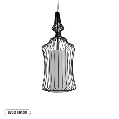 GLOBOSTAR® LILY 01559 Vintage Κρεμαστό Φωτιστικό Οροφής με Ντουί 1 x E27 AC 220-240V IP20 - Μαύρο & Λευκό - Μ25 x Π25 x Υ61cm GLOBOSTAR® LILY 01559 Vintage Κρεμαστό Φωτιστικό Οροφής με Ντουί 1 x E27 AC 220-240V IP20 - Μαύρο & Λευκό - Μ25 x Π25 x Υ61cm