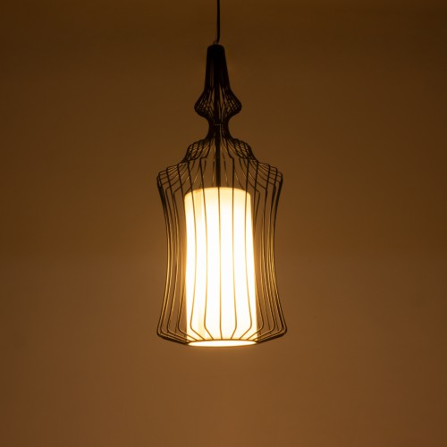 GLOBOSTAR® LILY 01559 Vintage Κρεμαστό Φωτιστικό Οροφής με Ντουί 1 x E27 AC 220-240V IP20 - Μαύρο & Λευκό - Μ25 x Π25 x Υ61cm GLOBOSTAR® LILY 01559 Vintage Κρεμαστό Φωτιστικό Οροφής με Ντουί 1 x E27 AC 220-240V IP20 - Μαύρο & Λευκό - Μ25 x Π25 x Υ61cm