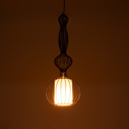 GloboStar® NELLY 01560 Vintage Industrial Κρεμαστό Φωτιστικό Οροφής Μονόφωτο Μαύρο Μεταλλικό Πλέγμα και Υφασμάτινο Εσωτερικό Καπέλο Φ25 x Υ67cm Διακόσμηση - Φωτισμός - Χαλιά GloboStar® NELLY 01560 Vintage Industrial Κρεμαστό Φωτιστικό Οροφής Μονόφωτο Μαύρο Μεταλλικό Πλέγμα και Υφασμάτινο Εσωτερικό Καπέλο Φ25 x Υ67cm Διακόσμηση - Φωτισμός - Χαλιά