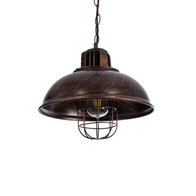 GLOBOSTAR® HARROW 01572 Vintage Κρεμαστό Φωτιστικό Οροφής με Ντουί 1 x E27 AC 220-240V IP20 - Χάλκινο - Μ33 x Π33 x Υ26cm GLOBOSTAR® HARROW 01572 Vintage Κρεμαστό Φωτιστικό Οροφής με Ντουί 1 x E27 AC 220-240V IP20 - Χάλκινο - Μ33 x Π33 x Υ26cm