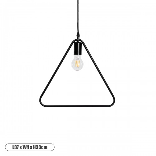 GloboStar® DELTA 01580 Μοντέρνο Κρεμαστό Φωτιστικό Οροφής Μονόφωτο 1 x E27 Μαύρο Μεταλλικό Μ38 x Π4 x Υ33cm Διακόσμηση - Φωτισμός - Χαλιά GloboStar® DELTA 01580 Μοντέρνο Κρεμαστό Φωτιστικό Οροφής Μονόφωτο 1 x E27 Μαύρο Μεταλλικό Μ38 x Π4 x Υ33cm Διακόσμηση - Φωτισμός - Χαλιά