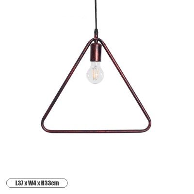 GLOBOSTAR® DELTA 01581 Μοντέρνο Κρεμαστό Φωτιστικό Οροφής με Ντουί 1 x E27 AC 220-240V IP20 - Χάλκινο - Μ37 x Π4 x Υ33cm GLOBOSTAR® DELTA 01581 Μοντέρνο Κρεμαστό Φωτιστικό Οροφής με Ντουί 1 x E27 AC 220-240V IP20 - Χάλκινο - Μ37 x Π4 x Υ33cm