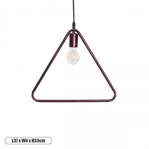 GLOBOSTAR® DELTA 01581 Μοντέρνο Κρεμαστό Φωτιστικό Οροφής με Ντουί 1 x E27 AC 220-240V IP20 - Χάλκινο - Μ37 x Π4 x Υ33cm GLOBOSTAR® DELTA 01581 Μοντέρνο Κρεμαστό Φωτιστικό Οροφής με Ντουί 1 x E27 AC 220-240V IP20 - Χάλκινο - Μ37 x Π4 x Υ33cm