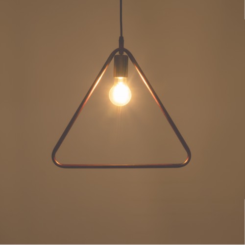 GLOBOSTAR® DELTA 01581 Μοντέρνο Κρεμαστό Φωτιστικό Οροφής με Ντουί 1 x E27 AC 220-240V IP20 - Χάλκινο - Μ37 x Π4 x Υ33cm GLOBOSTAR® DELTA 01581 Μοντέρνο Κρεμαστό Φωτιστικό Οροφής με Ντουί 1 x E27 AC 220-240V IP20 - Χάλκινο - Μ37 x Π4 x Υ33cm