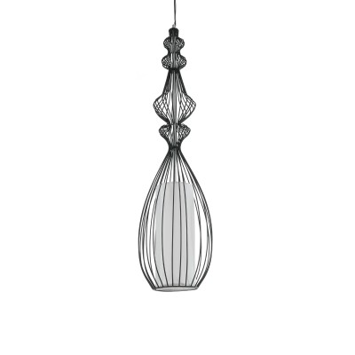 GLOBOSTAR® LILY 01561 Vintage Κρεμαστό Φωτιστικό Οροφής με Ντουί 1 x E27 AC 220-240V IP20 - Μαύρο & Λευκό - Μ90 x Π90 x Υ20cm GLOBOSTAR® LILY 01561 Vintage Κρεμαστό Φωτιστικό Οροφής με Ντουί 1 x E27 AC 220-240V IP20 - Μαύρο & Λευκό - Μ90 x Π90 x Υ20cm