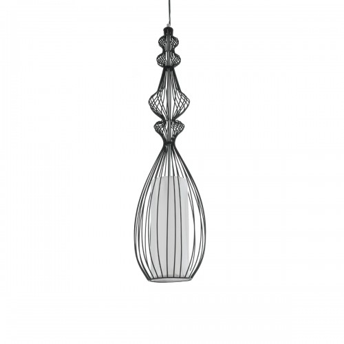 GLOBOSTAR® LILY 01561 Vintage Κρεμαστό Φωτιστικό Οροφής με Ντουί 1 x E27 AC 220-240V IP20 - Μαύρο & Λευκό - Μ90 x Π90 x Υ20cm GLOBOSTAR® LILY 01561 Vintage Κρεμαστό Φωτιστικό Οροφής με Ντουί 1 x E27 AC 220-240V IP20 - Μαύρο & Λευκό - Μ90 x Π90 x Υ20cm