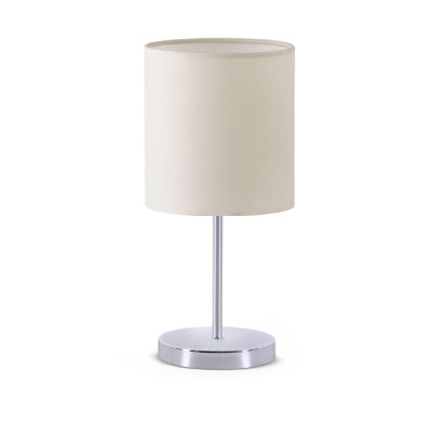 GLOBOSTAR® GLOSSY 204-0077 Μοντέρνο Επιτραπέζιο Φωτιστικό Πορτατίφ με Ντουί 1 x E27 AC 220-240V IP20 - Ασημί & Μπεζ - Μ15 x Π15 x Υ39cm GLOBOSTAR® GLOSSY 204-0077 Μοντέρνο Επιτραπέζιο Φωτιστικό Πορτατίφ με Ντουί 1 x E27 AC 220-240V IP20 - Ασημί & Μπεζ - Μ15 x Π15 x Υ39cm
