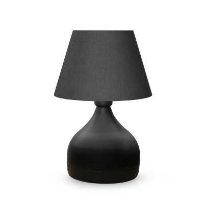 GloboStar® MICKEY 204-0059 Μοντέρνο Eπιτραπέζιο Φωτιστικό Πορτατίφ Μονόφωτο 1 x E27 IP20 Μαύρο Μέταλλο με Μαύρο Ύφασμα - Μ22 x Π22 x Υ30cm GloboStar® MICKEY 204-0059 Μοντέρνο Eπιτραπέζιο Φωτιστικό Πορτατίφ Μονόφωτο 1 x E27 IP20 Μαύρο Μέταλλο με Μαύρο Ύφασμα - Μ22 x Π22 x Υ30cm