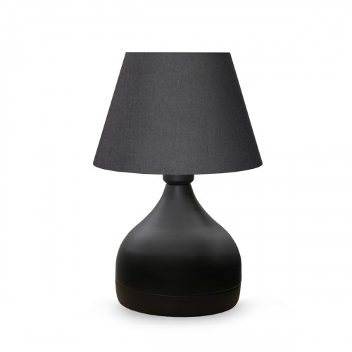 GloboStar® MICKEY 204-0059 Μοντέρνο Eπιτραπέζιο Φωτιστικό Πορτατίφ Μονόφωτο 1 x E27 IP20 Μαύρο Μέταλλο με Μαύρο Ύφασμα - Μ22 x Π22 x Υ30cm GloboStar® MICKEY 204-0059 Μοντέρνο Eπιτραπέζιο Φωτιστικό Πορτατίφ Μονόφωτο 1 x E27 IP20 Μαύρο Μέταλλο με Μαύρο Ύφασμα - Μ22 x Π22 x Υ30cm