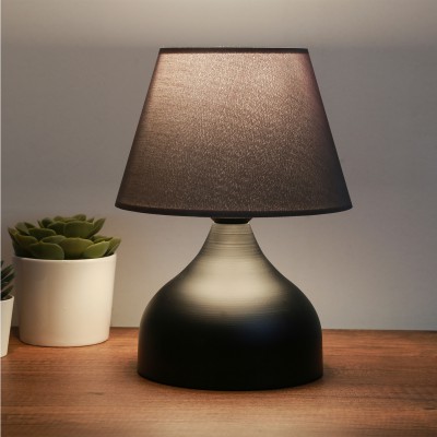GloboStar® MICKEY 204-0059 Μοντέρνο Eπιτραπέζιο Φωτιστικό Πορτατίφ Μονόφωτο 1 x E27 IP20 Μαύρο Μέταλλο με Μαύρο Ύφασμα - Μ22 x Π22 x Υ30cm GloboStar® MICKEY 204-0059 Μοντέρνο Eπιτραπέζιο Φωτιστικό Πορτατίφ Μονόφωτο 1 x E27 IP20 Μαύρο Μέταλλο με Μαύρο Ύφασμα - Μ22 x Π22 x Υ30cm