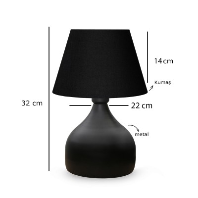 GloboStar® PYRAMID 204-0058 Μοντέρνο Eπιτραπέζιο Φωτιστικό Πορτατίφ Μονόφωτο 1 x E27 IP20 Μαύρο Μέταλλο με Μαύρο Ύφασμα - Μ22 x Π22 x Υ30cm GloboStar® PYRAMID 204-0058 Μοντέρνο Eπιτραπέζιο Φωτιστικό Πορτατίφ Μονόφωτο 1 x E27 IP20 Μαύρο Μέταλλο με Μαύρο Ύφασμα - Μ22 x Π22 x Υ30cm