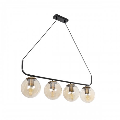 GloboStar® LATTICE 203-0018 Μοντέρνο Φωτιστικό Ράγα Πολύφωτο 4 x E27 IP20 Μαύρο Μέταλλο με Φιμέ Γυάλινες Μπάλες - Μ78 x Π35 x Υ62cm Διακόσμηση - Φως - Χαλιά GloboStar® LATTICE 203-0018 Μοντέρνο Φωτιστικό Ράγα Πολύφωτο 4 x E27 IP20 Μαύρο Μέταλλο με Φιμέ Γυάλινες Μπάλες - Μ78 x Π35 x Υ62cm Διακόσμηση - Φως - Χαλιά
