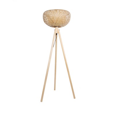 GLOBOSTAR® POPPY 01983 Boho Επιδαπέδιο Φωτιστικό με Ντουί 1 x E27 AC 220-240V IP20 - Μπεζ - Μ58 x Π58 x Υ143cm GLOBOSTAR® POPPY 01983 Boho Επιδαπέδιο Φωτιστικό με Ντουί 1 x E27 AC 220-240V IP20 - Μπεζ - Μ58 x Π58 x Υ143cm