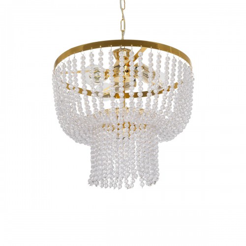 GloboStar® CRYSTAL 203-0028 Κλασικό Κρεμαστό Φωτιστικό Κρύσταλλα Τετράφωτο 4 x E27 IP20 Χρυσό Μέταλλο με Διάφανο Κρύσταλλο - Μ40 x Π44 x Υ73cm Διακόσμηση - Φως - Χαλιά GloboStar® CRYSTAL 203-0028 Κλασικό Κρεμαστό Φωτιστικό Κρύσταλλα Τετράφωτο 4 x E27 IP20 Χρυσό Μέταλλο με Διάφανο Κρύσταλλο - Μ40 x Π44 x Υ73cm Διακόσμηση - Φως - Χαλιά