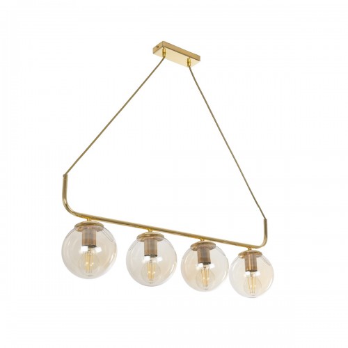 GloboStar® LATTICE 203-0019 Μοντέρνο Φωτιστικό Ράγα Πολύφωτο 4 x E27 IP20 Χρυσό Μέταλλο με Φιμέ Γυάλινες Μπάλες - Μ78 x Π35 x Υ62cm Διακόσμηση - Φως - Χαλιά GloboStar® LATTICE 203-0019 Μοντέρνο Φωτιστικό Ράγα Πολύφωτο 4 x E27 IP20 Χρυσό Μέταλλο με Φιμέ Γυάλινες Μπάλες - Μ78 x Π35 x Υ62cm Διακόσμηση - Φως - Χαλιά
