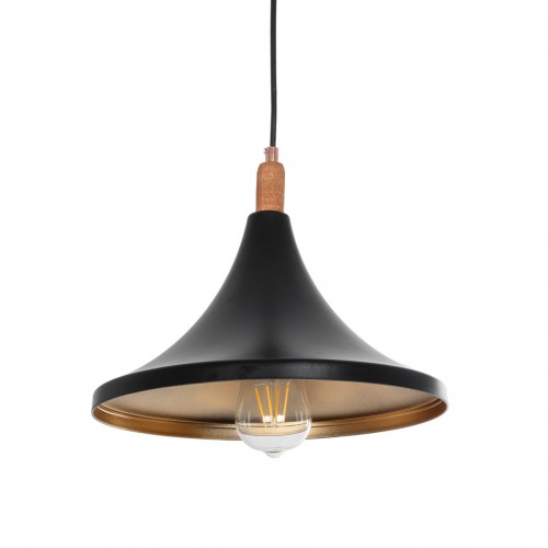 GloboStar® BELFRY 203-0077 Μοντέρνο Κρεμαστό Φωτιστικό Καμπάνα Μονόφωτο 1 x E27 IP20 Μαύρο με Χρυσό Πλαστικό - Μ29.5 x Π29.5 x Υ90cm Διακόσμηση - Φως - Χαλιά GloboStar® BELFRY 203-0077 Μοντέρνο Κρεμαστό Φωτιστικό Καμπάνα Μονόφωτο 1 x E27 IP20 Μαύρο με Χρυσό Πλαστικό - Μ29.5 x Π29.5 x Υ90cm Διακόσμηση - Φως - Χαλιά
