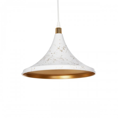 GloboStar® MARBLE 203-0098 Μοντέρνο Κρεμαστό Φωτιστικό Καμπάνα Μονόφωτο 1 x E27 IP20 Λεύκο με Χρυσό Πλαστικό - Μ30 x Π30 x Υ60cm Διακόσμηση - Φως - Χαλιά GloboStar® MARBLE 203-0098 Μοντέρνο Κρεμαστό Φωτιστικό Καμπάνα Μονόφωτο 1 x E27 IP20 Λεύκο με Χρυσό Πλαστικό - Μ30 x Π30 x Υ60cm Διακόσμηση - Φως - Χαλιά