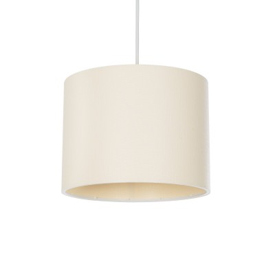 GLOBOSTAR® BLAZE 203-0106 Μοντέρνο Κρεμαστό Φωτιστικό Οροφής με Ντουί 1 x E27 AC 220-240V IP20 - Μπεζ - Μ22 x Π22 x Υ20cm