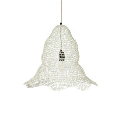 GLOBOSTAR® KENTUCKY 01889 Vintage Κρεμαστό Φωτιστικό Οροφής με Ντουί 1 x E27 AC 220-240V IP20 - Λευκό - Μ50 x Π50 x Υ48cm GLOBOSTAR® KENTUCKY 01889 Vintage Κρεμαστό Φωτιστικό Οροφής με Ντουί 1 x E27 AC 220-240V IP20 - Λευκό - Μ50 x Π50 x Υ48cm