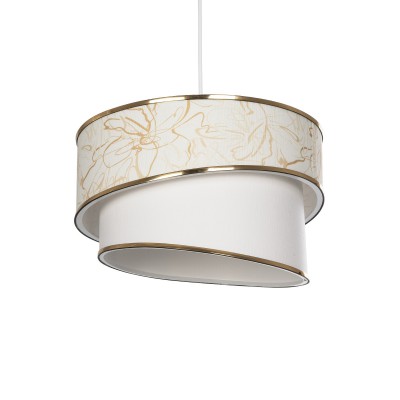 GLOBOSTAR® SONIA 203-0117 Μοντέρνο Κρεμαστό Φωτιστικό Οροφής με Ντουί 1 x E27 AC 220-240V IP20 - Λευκό & Χρυσό - Μ30 x Π30 x Υ24cm GLOBOSTAR® SONIA 203-0117 Μοντέρνο Κρεμαστό Φωτιστικό Οροφής με Ντουί 1 x E27 AC 220-240V IP20 - Λευκό & Χρυσό - Μ30 x Π30 x Υ24cm