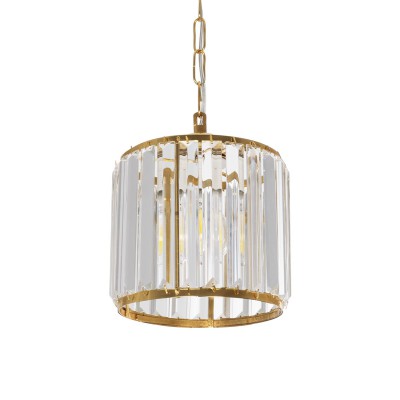 GLOBOSTAR® GLAMOROUS 203-0093 Κλασικό Κρεμαστό Φωτιστικό Οροφής με Ντουί 1 x E27 AC 220-240V IP20 - Χρυσό & Διάφανο - Μ19 x Π19 x Υ16.5cm GLOBOSTAR® GLAMOROUS 203-0093 Κλασικό Κρεμαστό Φωτιστικό Οροφής με Ντουί 1 x E27 AC 220-240V IP20 - Χρυσό & Διάφανο - Μ19 x Π19 x Υ16.5cm