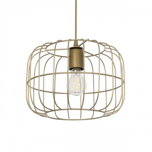 GloboStar® LUCANA 201-0074 Vintage Κρεμαστό Φωτιστικό Πλέγμα Μονόφωτο 1 x E27 IP20 Χρυσό Μέταλλο - Μ30 x Π30 x Υ70cm Διακόσμηση - Φως - Χαλιά GloboStar® LUCANA 201-0074 Vintage Κρεμαστό Φωτιστικό Πλέγμα Μονόφωτο 1 x E27 IP20 Χρυσό Μέταλλο - Μ30 x Π30 x Υ70cm Διακόσμηση - Φως - Χαλιά