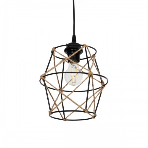 GloboStar® SOLON 201-0088 Vintage Κρεμαστό Φωτιστικό Πλέγμα Μονόφωτο 1 x E27 IP20 Μαύρο Μέταλλο - Μ22 x Π22 x Υ86cm Διακόσμηση - Φως - Χαλιά GloboStar® SOLON 201-0088 Vintage Κρεμαστό Φωτιστικό Πλέγμα Μονόφωτο 1 x E27 IP20 Μαύρο Μέταλλο - Μ22 x Π22 x Υ86cm Διακόσμηση - Φως - Χαλιά