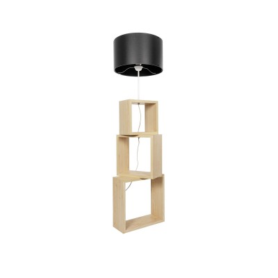 GLOBOSTAR® LUMO 201-0070 Μοντέρνο Επιδαπέδιο Φωτιστικό με Ντουί 1 x E27 AC 220-240V IP20 - Μπεζ & Μαύρο - Μ37 x Π36 x Υ136cm GLOBOSTAR® LUMO 201-0070 Μοντέρνο Επιδαπέδιο Φωτιστικό με Ντουί 1 x E27 AC 220-240V IP20 - Μπεζ & Μαύρο - Μ37 x Π36 x Υ136cm