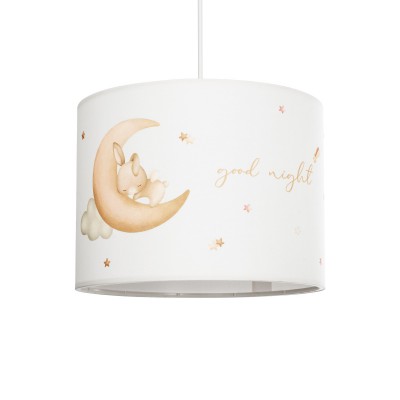 GLOBOSTAR® MOON 204-0019 Παιδικό Κρεμαστό Φωτιστικό Οροφής με Ντουί 1 x E27 AC 220-240V IP20 - Πολύχρωμο - Μ28 x Π28 x Υ24cm