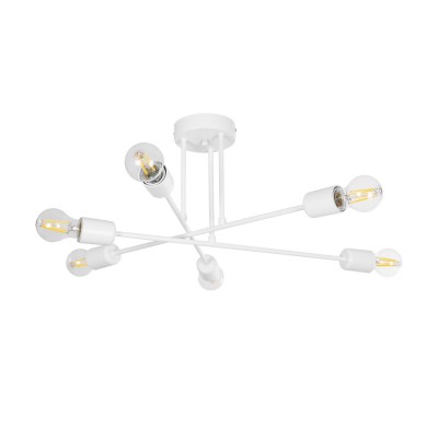 GLOBOSTAR® SPIDI 203-0113 Μοντέρνο Φωτιστικό Οροφής με Ντουί 6 x E27 AC 220-240V IP20 - Λευκό - Μ61 x Π61 x Υ25cm GLOBOSTAR® SPIDI 203-0113 Μοντέρνο Φωτιστικό Οροφής με Ντουί 6 x E27 AC 220-240V IP20 - Λευκό - Μ61 x Π61 x Υ25cm