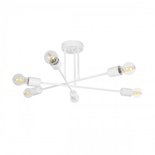 GLOBOSTAR® SPIDI 203-0113 Μοντέρνο Φωτιστικό Οροφής με Ντουί 6 x E27 AC 220-240V IP20 - Λευκό - Μ61 x Π61 x Υ25cm GLOBOSTAR® SPIDI 203-0113 Μοντέρνο Φωτιστικό Οροφής με Ντουί 6 x E27 AC 220-240V IP20 - Λευκό - Μ61 x Π61 x Υ25cm
