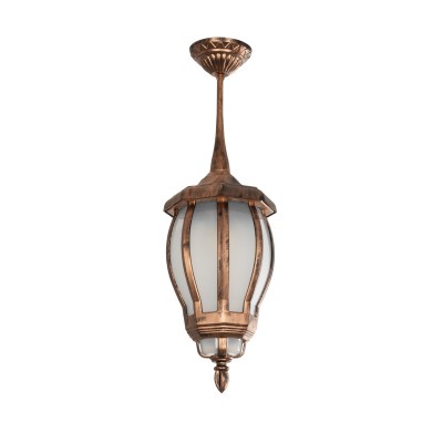 GLOBOSTAR® VERDI 203-0234 Vintage Φωτιστικό Οροφής με Ντουί 1 x E27 AC 220-240V IP44 - Χάλκινο - Μ18 x Π18 x Υ33cm GLOBOSTAR® VERDI 203-0234 Vintage Φωτιστικό Οροφής με Ντουί 1 x E27 AC 220-240V IP44 - Χάλκινο - Μ18 x Π18 x Υ33cm