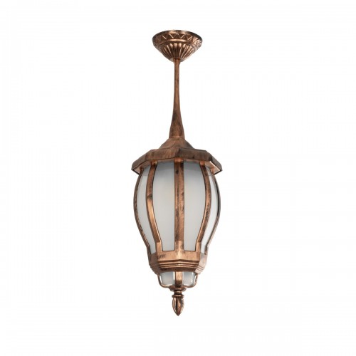 GLOBOSTAR® VERDI 203-0234 Vintage Φωτιστικό Οροφής με Ντουί 1 x E27 AC 220-240V IP44 - Χάλκινο - Μ18 x Π18 x Υ33cm GLOBOSTAR® VERDI 203-0234 Vintage Φωτιστικό Οροφής με Ντουί 1 x E27 AC 220-240V IP44 - Χάλκινο - Μ18 x Π18 x Υ33cm