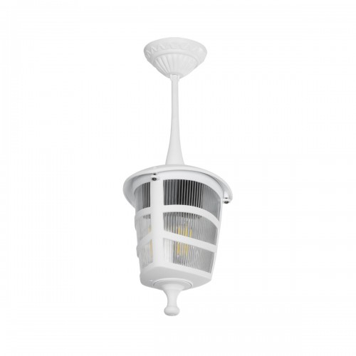 GloboStar® ZARDIN 203-0237 Vintage Κρεμαστό Φωτιστικό Φαναράκι Μονόφωτο 1 x E27 IP44 Λευκό Πλαστικό Σώμα - Μ17 x Π17 x Υ42cm Διακόσμηση - Φως - Χαλιά GloboStar® ZARDIN 203-0237 Vintage Κρεμαστό Φωτιστικό Φαναράκι Μονόφωτο 1 x E27 IP44 Λευκό Πλαστικό Σώμα - Μ17 x Π17 x Υ42cm Διακόσμηση - Φως - Χαλιά