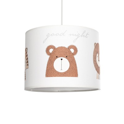 GLOBOSTAR® BEAR 204-0018 Παιδικό Κρεμαστό Φωτιστικό Οροφής με Ντουί 1 x E27 AC 220-240V IP20 - Πολύχρωμο - Μ28 x Π28 x Υ24cm