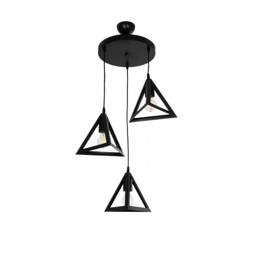 GloboStar® TRIANGLE 203-0160 Μοντέρνο Κρεμαστό Φωτιστικό Καμπάνα Τρίφωτο 3 x E27 IP20 Μαύρο Πλαστικό - Μ50 x Π50 x Υ80cm Διακόσμηση - Φως - Χαλιά GloboStar® TRIANGLE 203-0160 Μοντέρνο Κρεμαστό Φωτιστικό Καμπάνα Τρίφωτο 3 x E27 IP20 Μαύρο Πλαστικό - Μ50 x Π50 x Υ80cm Διακόσμηση - Φως - Χαλιά