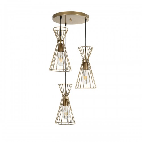 GLOBOSTAR® FLIXIO 201-0126 Vintage Κρεμαστό Φωτιστικό Οροφής με Ντουί 3 x E27 AC 220-240V IP20 - Χρυσό - Μ40 x Π40 x Υ70cm Διακόσμηση - Φως - Χαλιά GLOBOSTAR® FLIXIO 201-0126 Vintage Κρεμαστό Φωτιστικό Οροφής με Ντουί 3 x E27 AC 220-240V IP20 - Χρυσό - Μ40 x Π40 x Υ70cm Διακόσμηση - Φως - Χαλιά