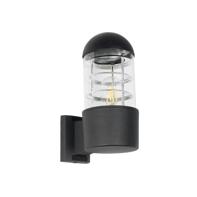 GLOBOSTAR® NEWI 01419 Μοντέρνο Φωτιστικό Τοίχου - Απλίκα με Ντουί 1 x E27 AC 220-240V IP20 - Μαύρο - Μ11 x Π17 x Υ25cm GLOBOSTAR® NEWI 01419 Μοντέρνο Φωτιστικό Τοίχου - Απλίκα με Ντουί 1 x E27 AC 220-240V IP20 - Μαύρο - Μ11 x Π17 x Υ25cm