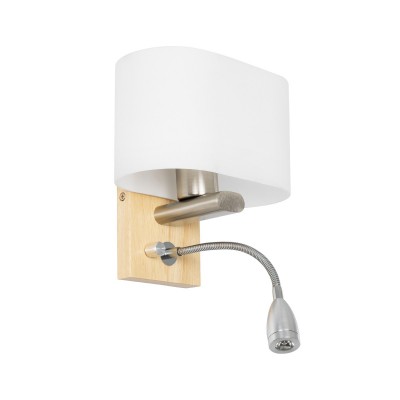 GLOBOSTAR® ELEGANT 01316 Μοντέρνο Φωτιστικό Τοίχου - Απλίκα Ξενοδοχείου Reading Light με Ντουί 1 x E27 LED 3W 360lm 36° AC 220-240V IP20 Θερμό Λευκό 2700K - Bridgelux COB Chip - Λευκό & Μπεζ - Μ15 x Π20 x Υ22.5cm - 2 Χρόνια Εγγύηση GLOBOSTAR® ELEGANT 01316 Μοντέρνο Φωτιστικό Τοίχου - Απλίκα Ξενοδοχείου Reading Light με Ντουί 1 x E27 LED 3W 360lm 36° AC 220-240V IP20 Θερμό Λευκό 2700K - Bridgelux COB Chip - Λευκό & Μπεζ - Μ15 x Π20 x Υ22.5cm - 2 Χρόνια Εγγύηση