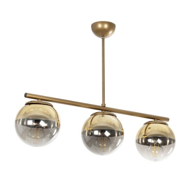 GLOBOSTAR® CITY 202-0045 Μοντέρνο Φωτιστικό Οροφής με Ντουί 3 x E27 AC 220-240V IP20 - Διάφανο & Χρυσό - Μ55 x Π15 x Υ43cm GLOBOSTAR® CITY 202-0045 Μοντέρνο Φωτιστικό Οροφής με Ντουί 3 x E27 AC 220-240V IP20 - Διάφανο & Χρυσό - Μ55 x Π15 x Υ43cm