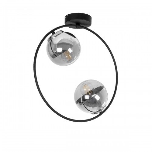 GLOBOSTAR® CITY 202-0040 Μοντέρνο Φωτιστικό Οροφής με Ντουί 2 x E27 AC 220-240V IP20 - Διάφανο & Μαύρο - Μ45 x Π15 x Υ55cm GLOBOSTAR® CITY 202-0040 Μοντέρνο Φωτιστικό Οροφής με Ντουί 2 x E27 AC 220-240V IP20 - Διάφανο & Μαύρο - Μ45 x Π15 x Υ55cm