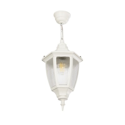 GLOBOSTAR® ENGLAND 202-0014 Vintage Κρεμαστό Φωτιστικό Οροφής με Ντουί 1 x E27 AC 220-240V IP44 - Λευκό - Μ20 x Π20 x Υ35cm GLOBOSTAR® ENGLAND 202-0014 Vintage Κρεμαστό Φωτιστικό Οροφής με Ντουί 1 x E27 AC 220-240V IP44 - Λευκό - Μ20 x Π20 x Υ35cm