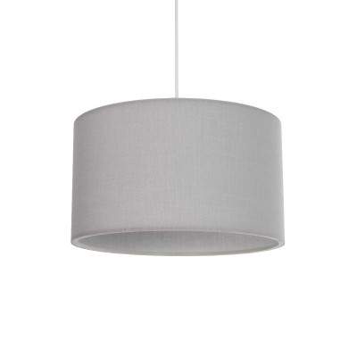 GLOBOSTAR® LOFTY 204-0093 Μοντέρνο Κρεμαστό Φωτιστικό Οροφής με Ντουί 1 x E27 AC 220-240V IP20 - Γκρι - Μ37 x Π37 x Υ21cm