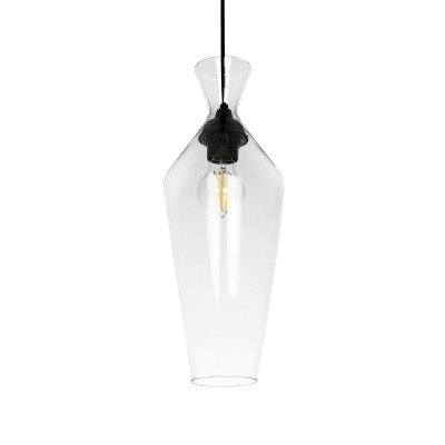 GLOBOSTAR® BALU 206-0041 Μοντέρνο Κρεμαστό Φωτιστικό Οροφής με Ντουί 1 x E27 AC 220-240V IP20 - Διάφανο - Μ15 x Π15 x Υ40cm GLOBOSTAR® BALU 206-0041 Μοντέρνο Κρεμαστό Φωτιστικό Οροφής με Ντουί 1 x E27 AC 220-240V IP20 - Διάφανο - Μ15 x Π15 x Υ40cm