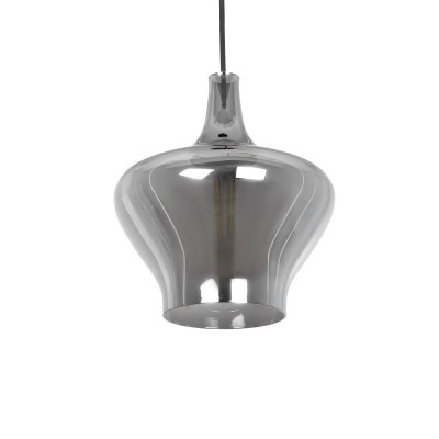 GLOBOSTAR® OVOCE 206-0032 Μοντέρνο Κρεμαστό Φωτιστικό Οροφής με Ντουί 1 x E27 AC 220-240V IP20 - Μαύρο Φιμέ - Μ20 x Π20 x Υ22cm GLOBOSTAR® OVOCE 206-0032 Μοντέρνο Κρεμαστό Φωτιστικό Οροφής με Ντουί 1 x E27 AC 220-240V IP20 - Μαύρο Φιμέ - Μ20 x Π20 x Υ22cm